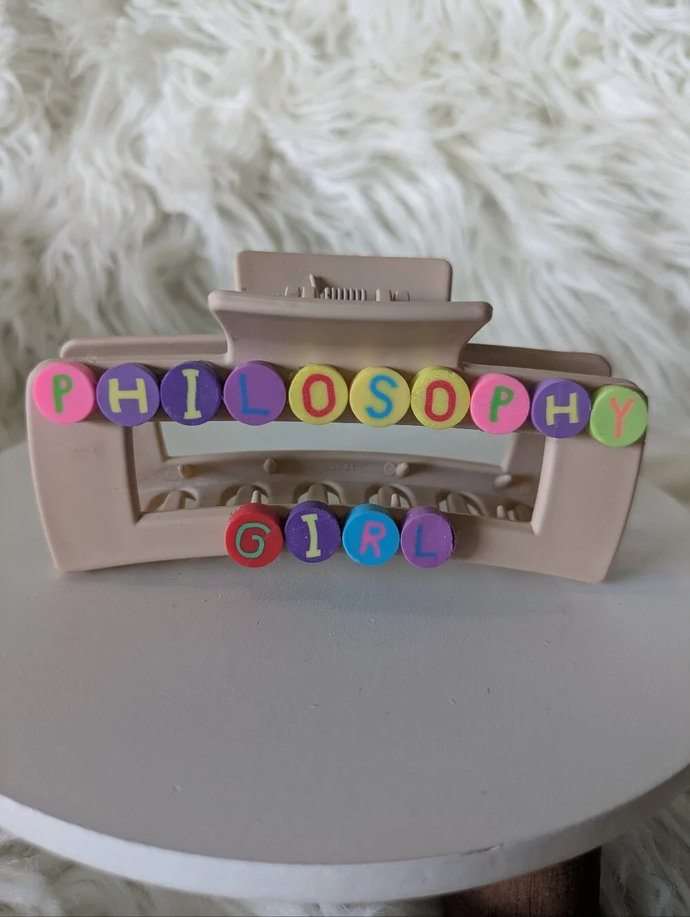 Philosophy Girl Hair Clip Claw Style Handcrafted | NWT